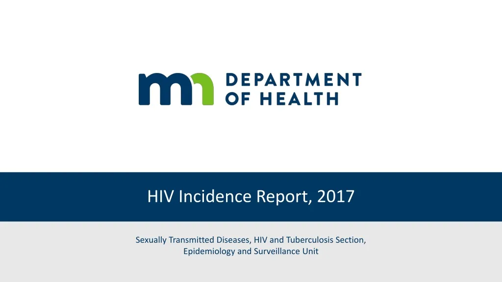 hiv incidence report 2017