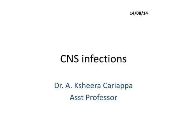 CNS infections