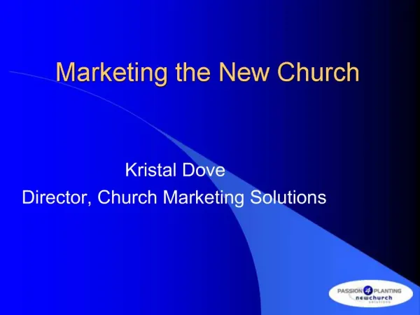 Marketing the New Church