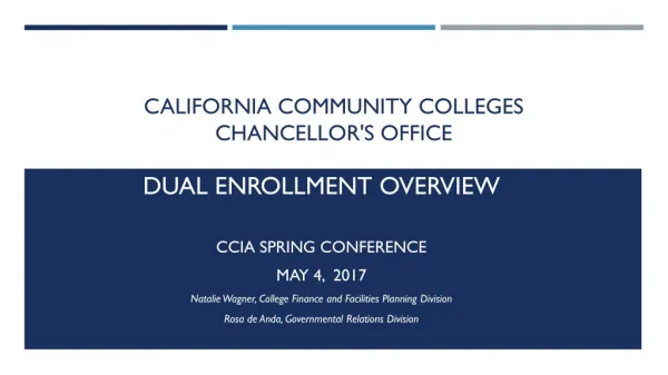 California Community colleges Chancellor's Office