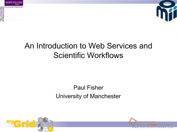 Paul FisherUniversity of Manchester