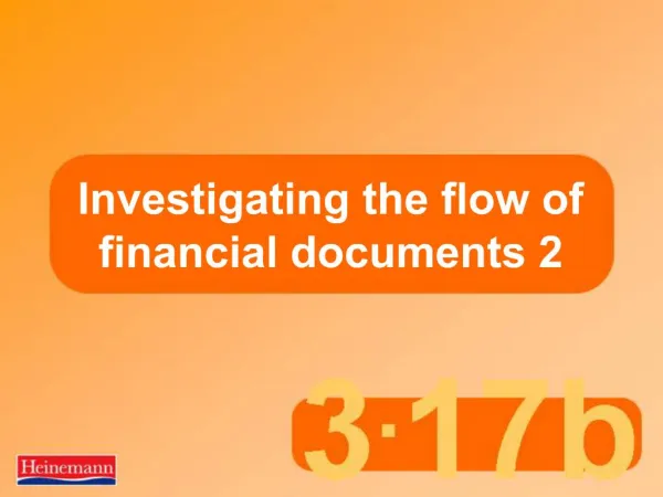 Investigating the flow of financial documents 2