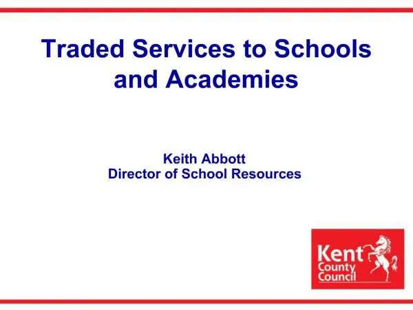 Traded Services to Schools and Academies