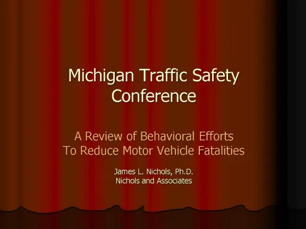 Michigan Traffic Safety Conference