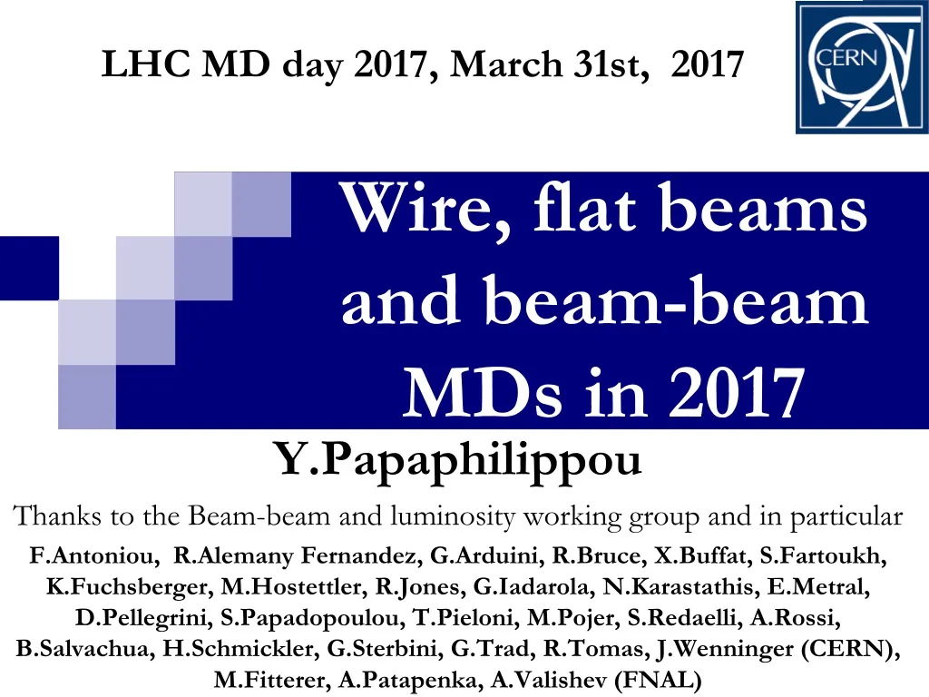 wire flat beams and beam beam mds in 2017