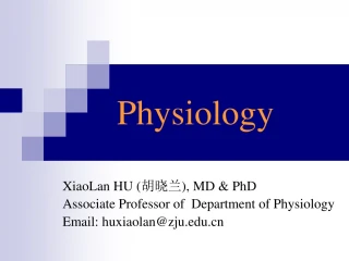 Physiology - slide 1
