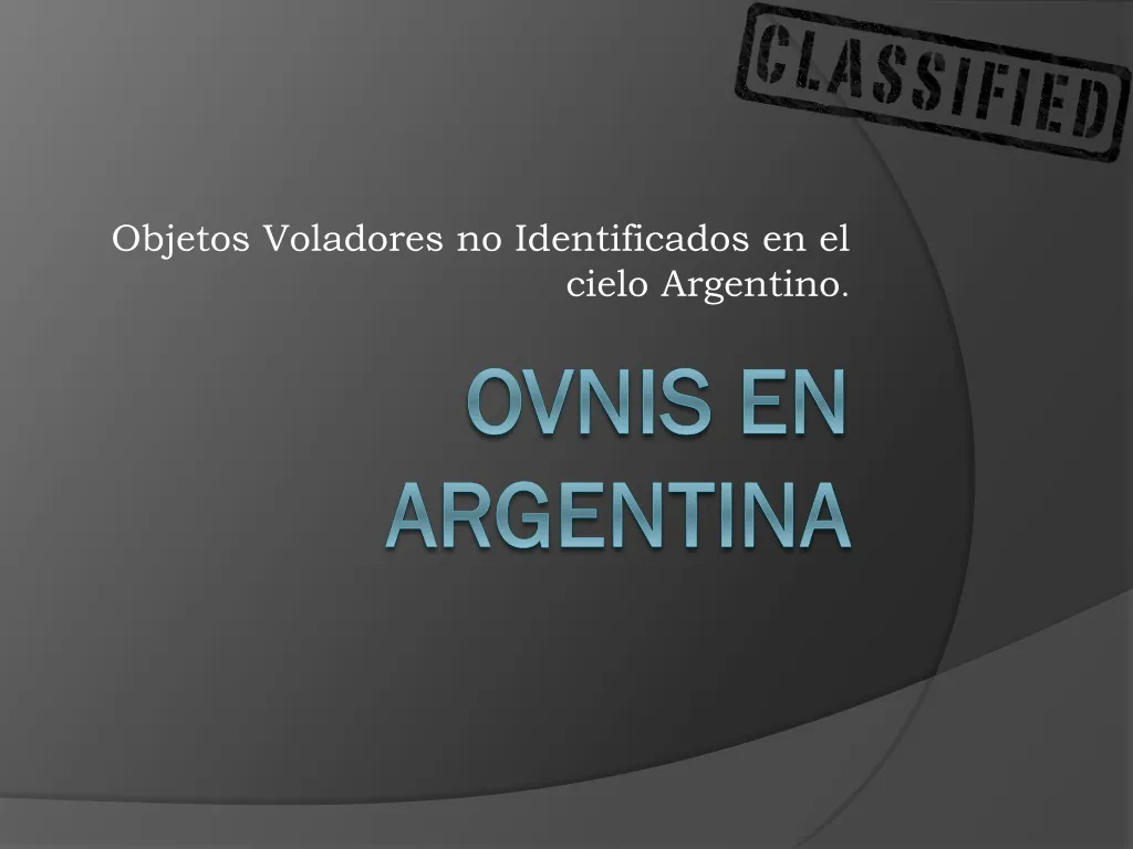 objetos voladores no identificados en el cielo argentino