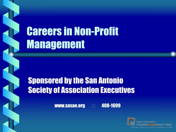 Careers in Non-Profit Management