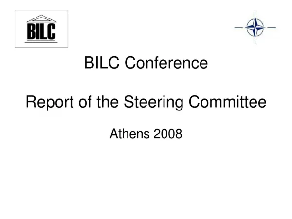 BILC Conference Report of the Steering Committee
