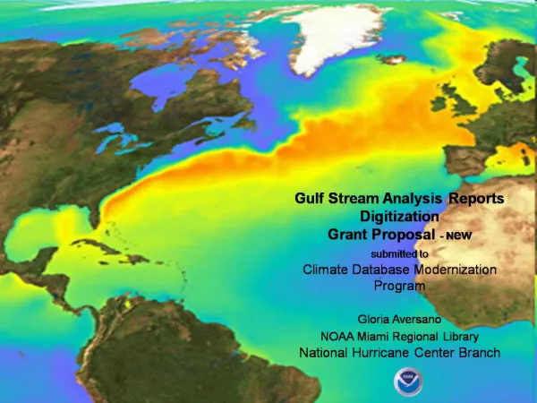 Gulf Stream Analysis Grant Proposal