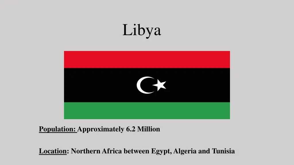 population approximately 6 2 million location northern africa between egypt algeria and tunisia