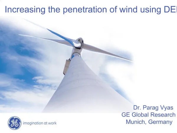 Increasing the penetration of wind using DER