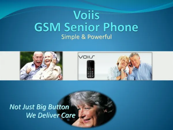 Voiis GSM Senior Phone
