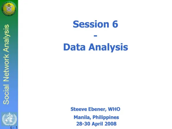 Session 6 - Data Analysis