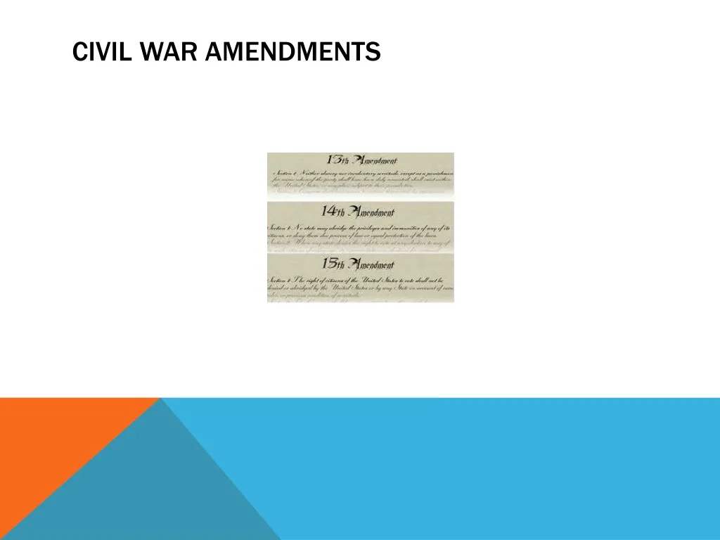 civil war amendments