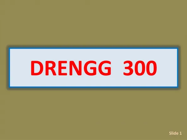 DRENGG 300
