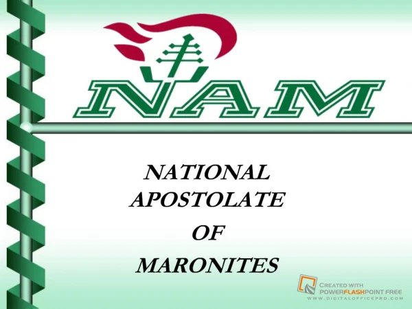 NATIONAL APOSTOLATE OF MARONITES