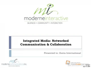 Integrated Media: Networked - slide 1
