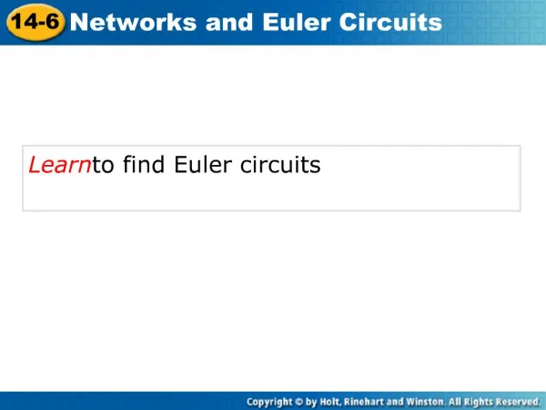 Learn to find Euler circuits