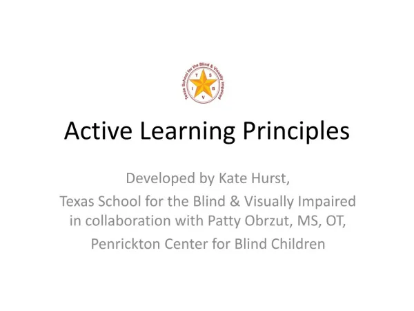 Active Learning Principles