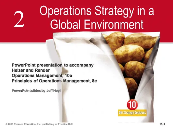 PowerPoint presentation to accompany Heizer and Render Operations Management, 10e Principles of Operations Management