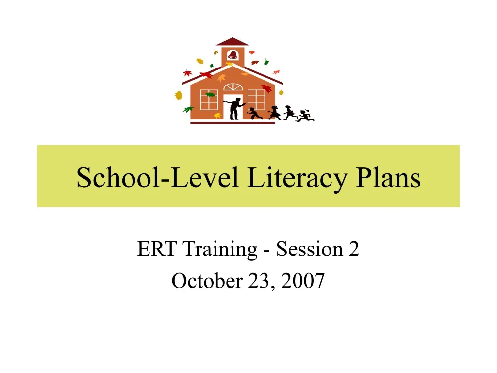 school level literacy plans