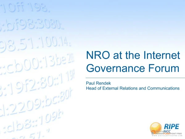 NRO at the Internet Governance Forum