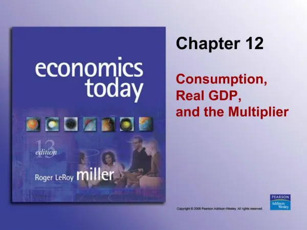 Consumption, Real GDP, and the Multiplier