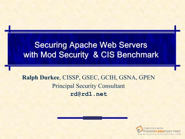 Securing Apache Web Servers