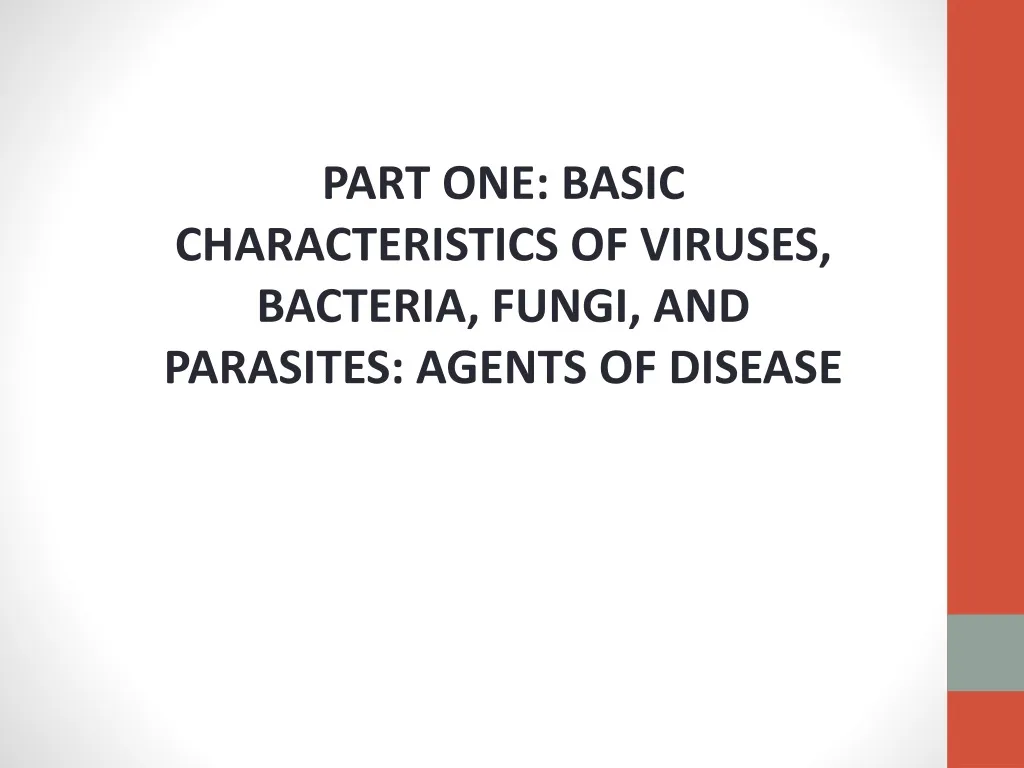 part one basic characteristics of viruses