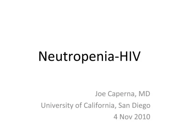 Neutropenia-HIV
