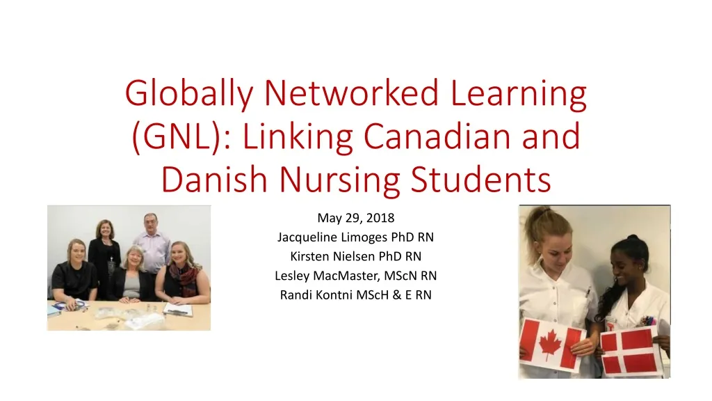 globally networked learning gnl linking canadian and danish nursing students
