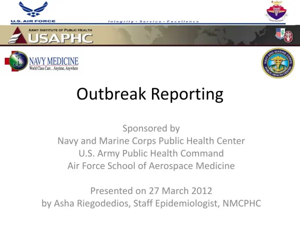 Outbreak Reporting