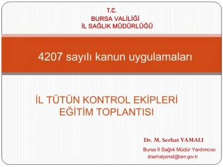 4207 sayili kanun uygulamalari - slide 1