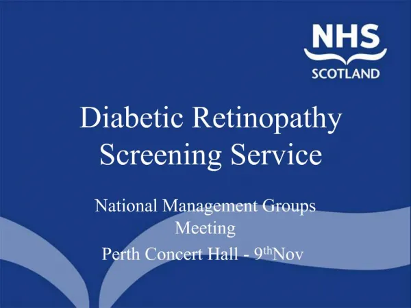 Diabetic Retinopathy Screening Service