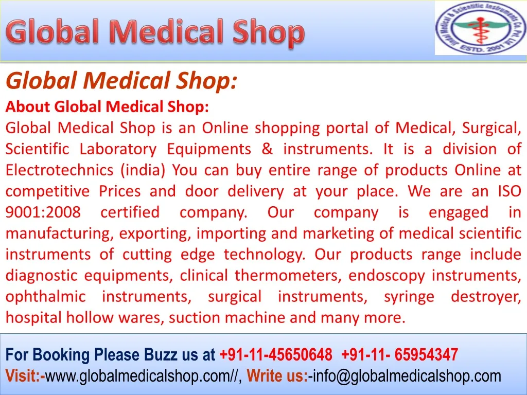 global medical shop