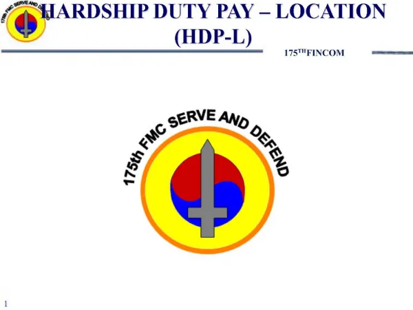 HARDSHIP DUTY PAY LOCATION HDP-L