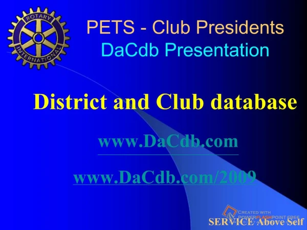 PETS - Club Presidents