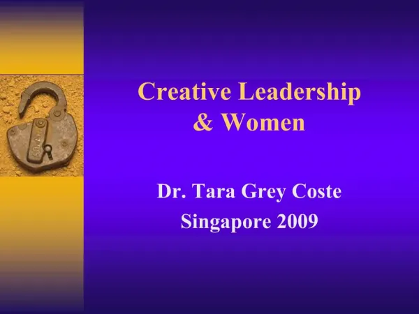 Creative Leadership Women