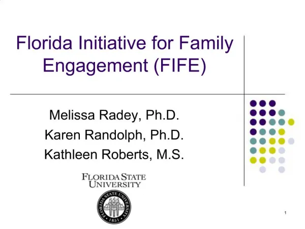 Florida Initiative for Family Engagement FIFE
