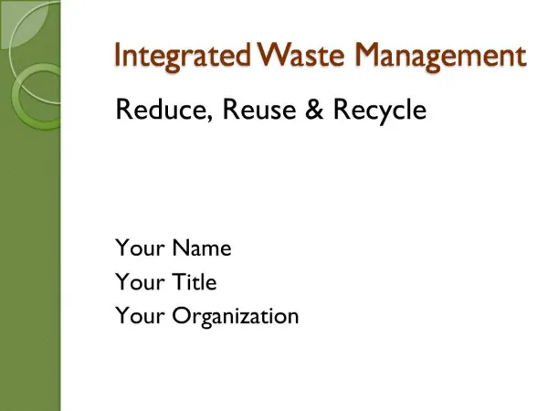 Integrated Waste Management