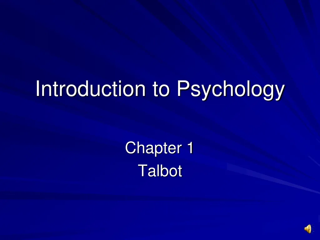 introduction to psychology