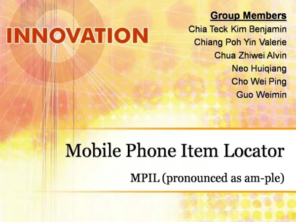 Mobile Phone Item Locator