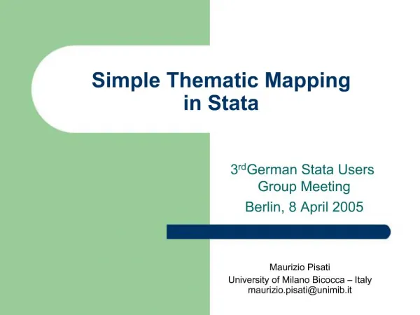 Simple Thematic Mapping in Stata