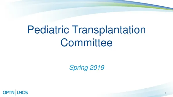 Pediatric Transplantation Committee