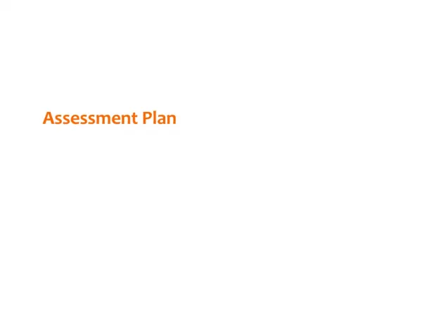 Assessment Plan