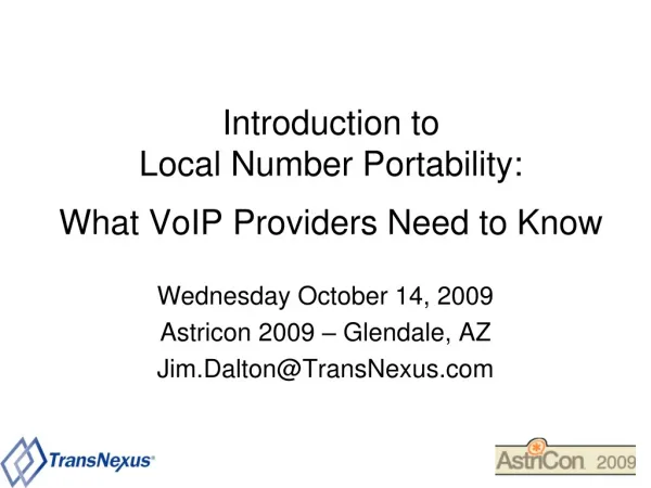 Introduction to Local Number Portability: What VoIP Providers Need to Know