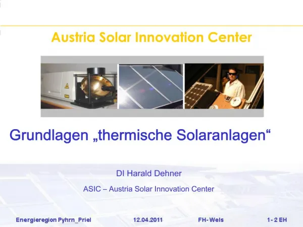 Austria Solar Innovation Center