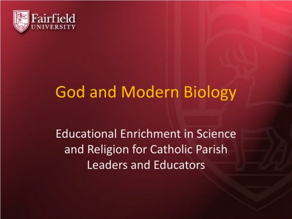 God and Modern Biology