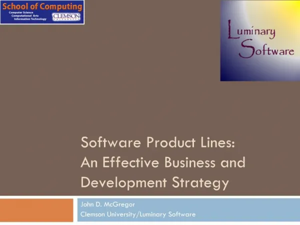 Software Product Lines: An Effective Business and Development Strategy